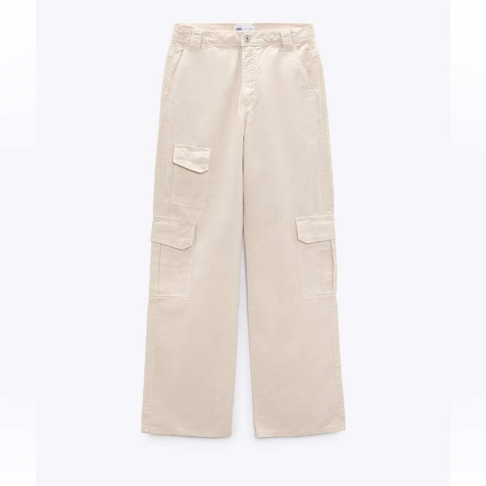 Zara TRF Wide-Leg Cargo Pants